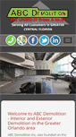 Mobile Screenshot of abcdemolition.com